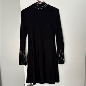 INC International Concepts Black Dress with Studded Accents